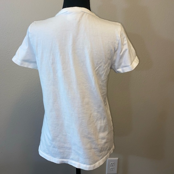 Champion Womens White Athletic T-Shirt Size Small Embroidered Vintage sku053 - Picture 9 of 10